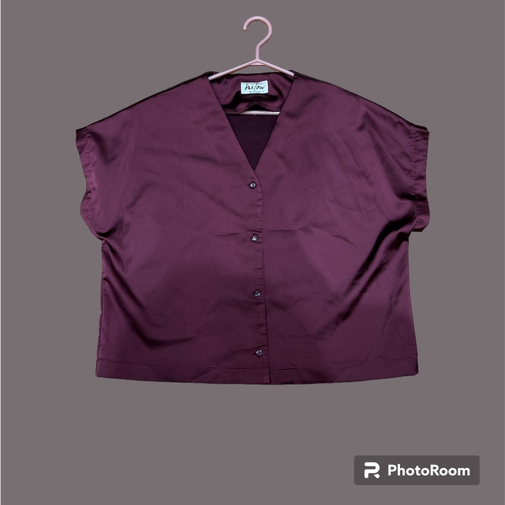 Large Satin Blouse by Montreal-Based designer Melow